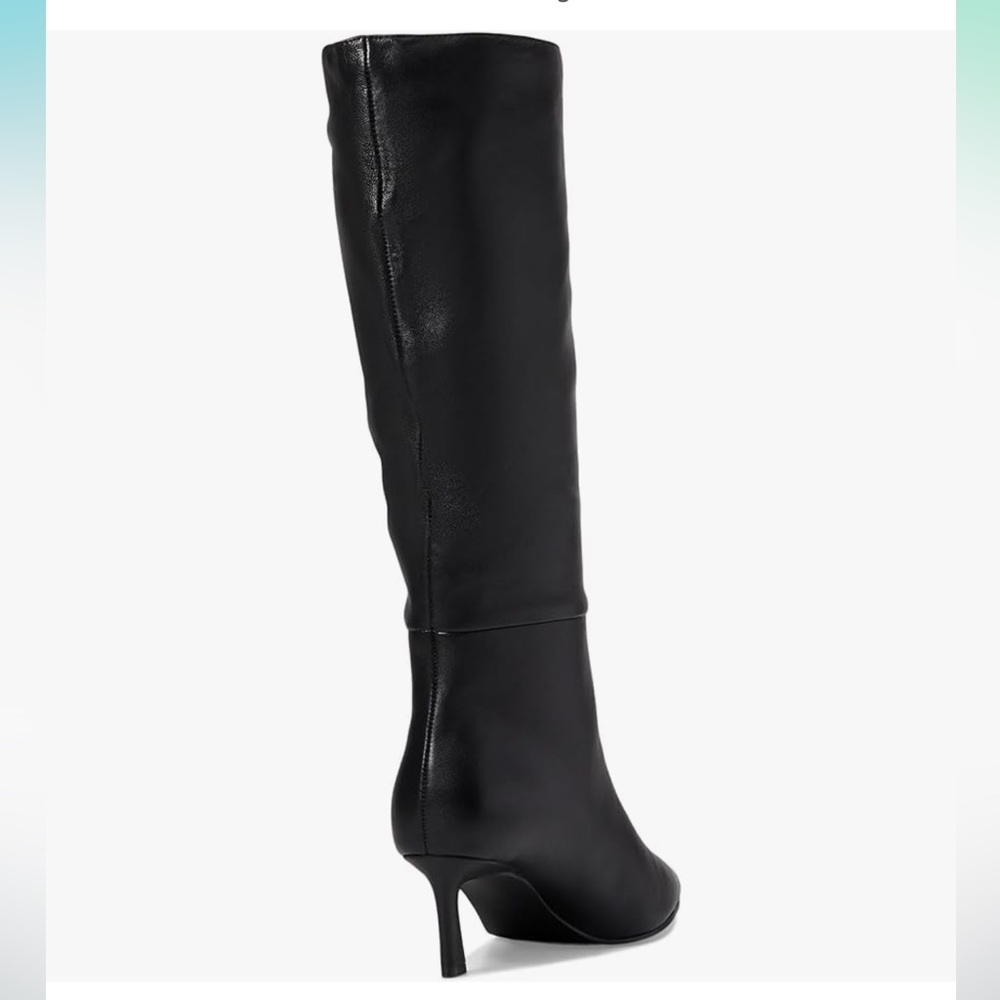 NEW $170 Steve Madden Laban Black knee high heel boot women size 5.5, 11 - Picture 2 of 6